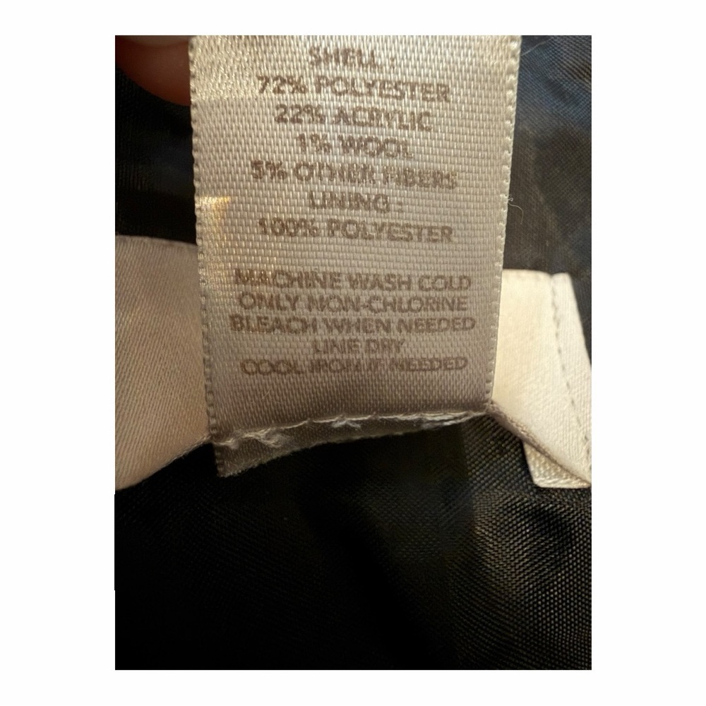 LOFT Black & White Textured Mini Skirt | Preppy Classic | Size 8 - Picture 6 of 6
